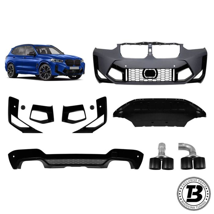 Pachet Exterior compatibil cu BMW X3 G01 LCI X3M Design