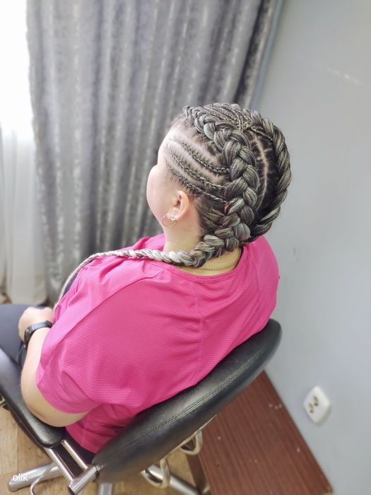 Боксерские косы с узорами и без