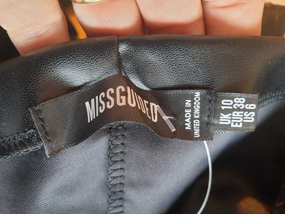 Colanti piele ecologica Missguided,marimea 38,noi