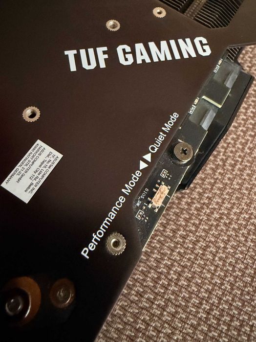 ASUS TUF Gaming GeForce RTX 3060 TI V2 OC Edition + къстъм кабели