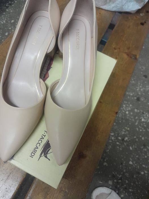 Туфли женский молочной цвет