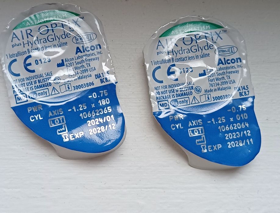 Lentile de contact Air Optix Plus Hydraglyde pentru astigmatism