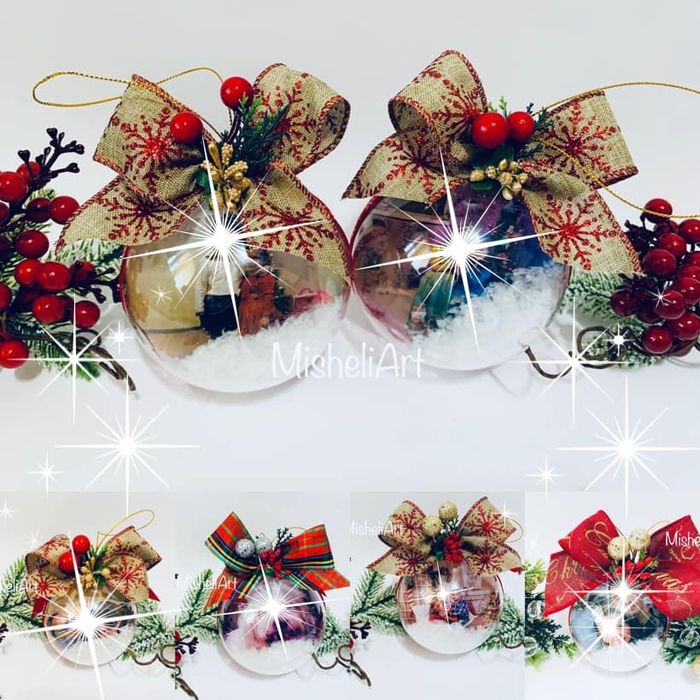 Коледна топка със снимка