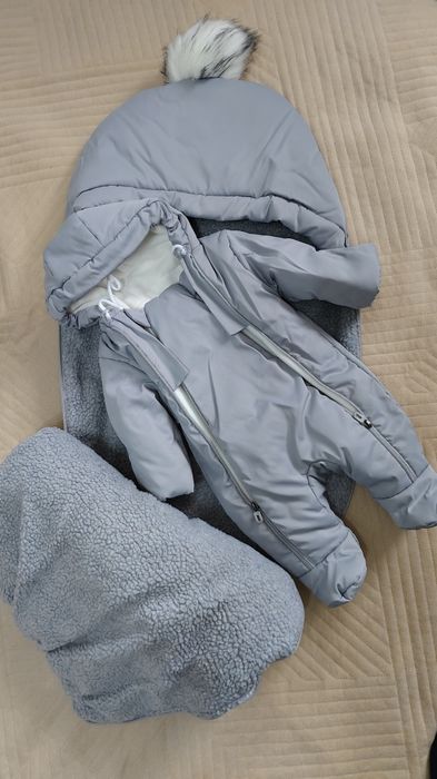 Зимний конверт для новорожденного