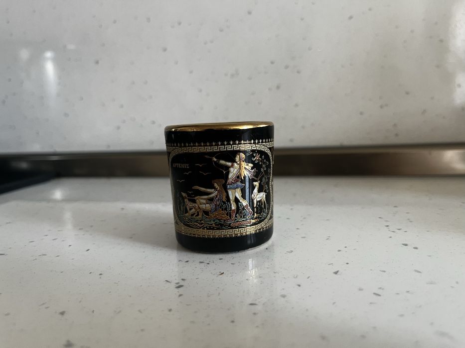 Декоративни шот чашки – Гърция, 24K злато (2 бр.)