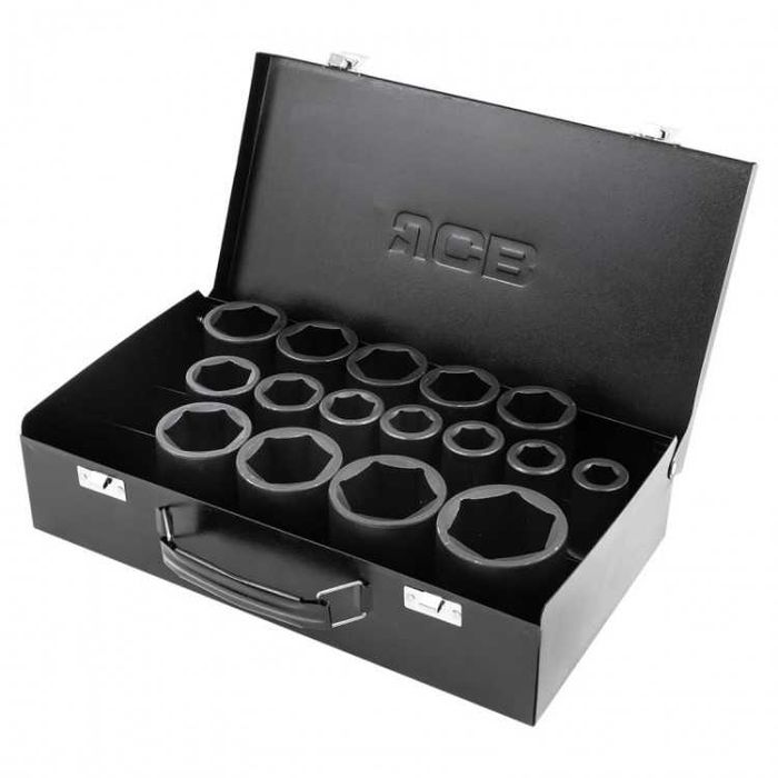 НЕМСКИ Комплект Ударни Вложки 16 Части 1/2″ JCB + Подарък ЛЕД ФЕНЕР