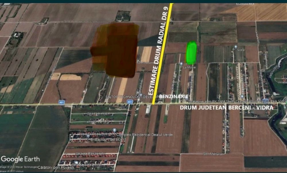 Vand teren intrare in com.Vidra, langa  Berceni, Ilfov