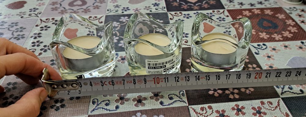 Нови свещници с чаени свещички.