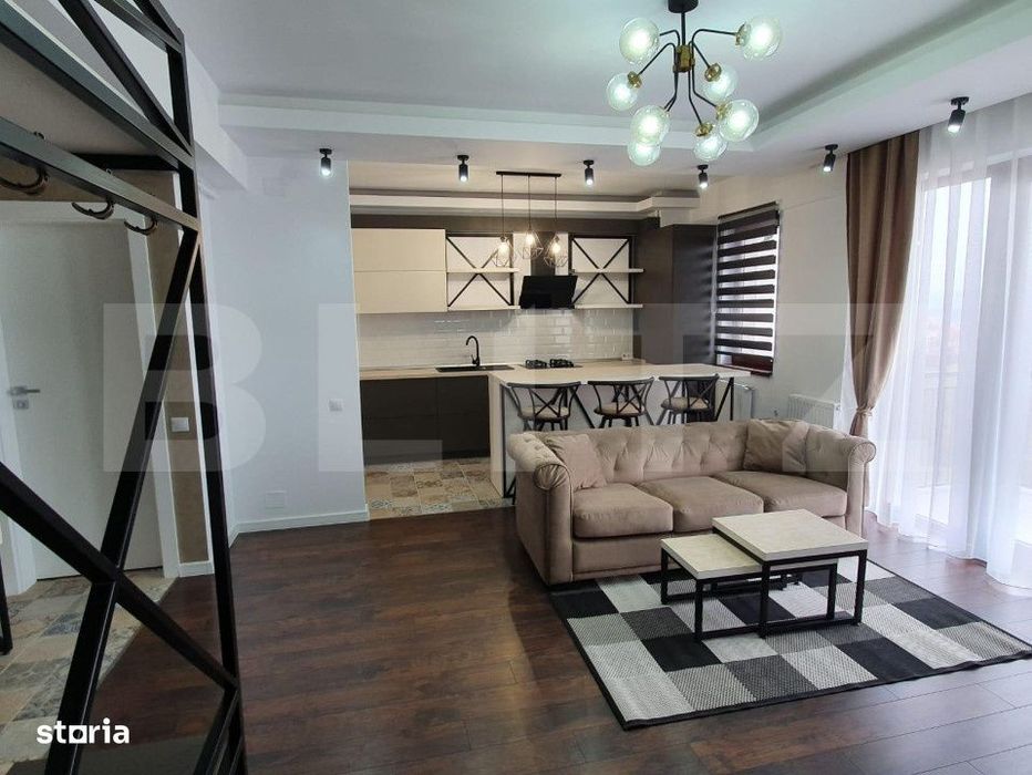 2 camere, mobilat lux, parcare subterana, Complex Luminia