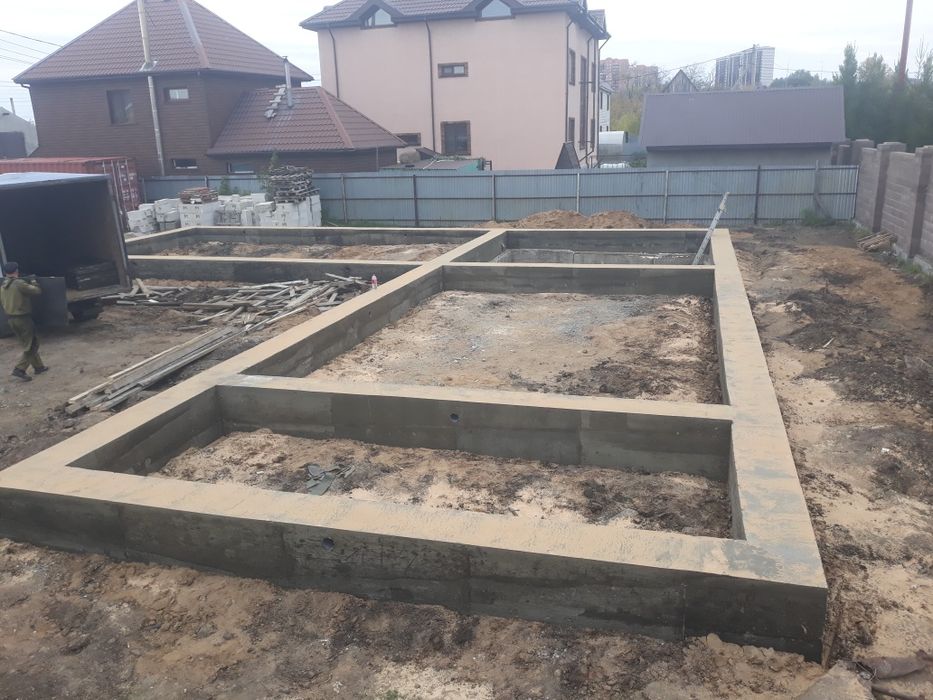 Бетонные работы.фундамент.опалубка