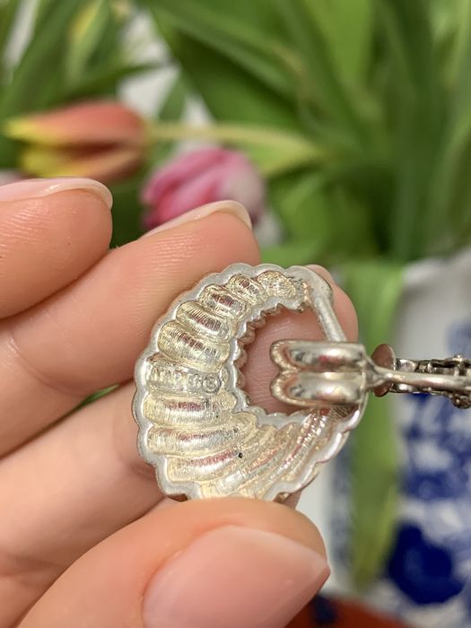 Винтажные клипсы и серьги