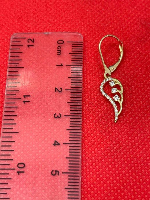 (Ag43) Cercei aur 14k 1.92gr B3668 2 Ani Garantie!