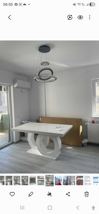 Masa living noua , L 160- l 0,90 extinsa 2 m