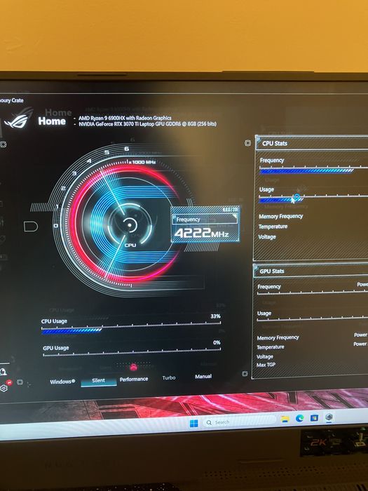 Геймърски лаптоп Asus ROG Strix G15 RYZEN 9 6900HX/RTX3070Ti/WQHD165Hz