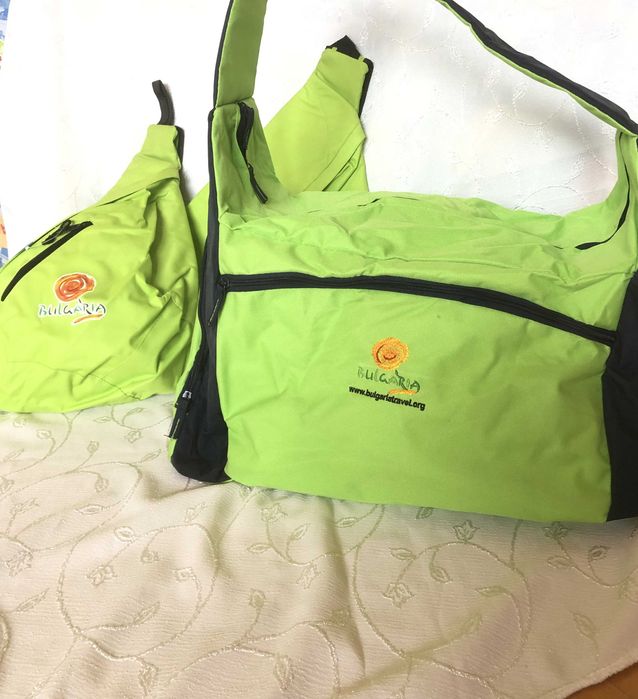 Спортен сак/ чанта и 2 бр раница  удобни за ниско тарифни авиокомпании
