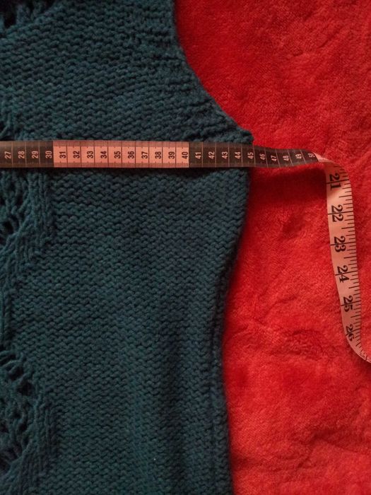 Синя вълнена туника