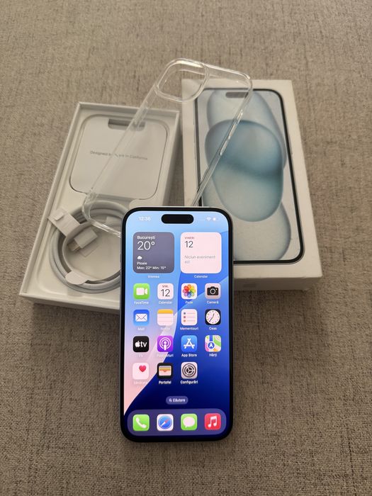 iphone 15 de 128gb blue in stare perfecta