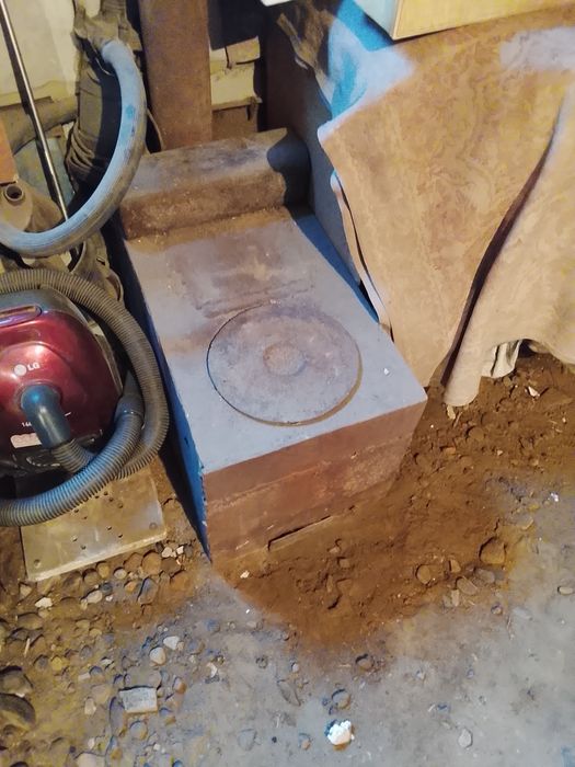 Буржуйка с дымоходом.