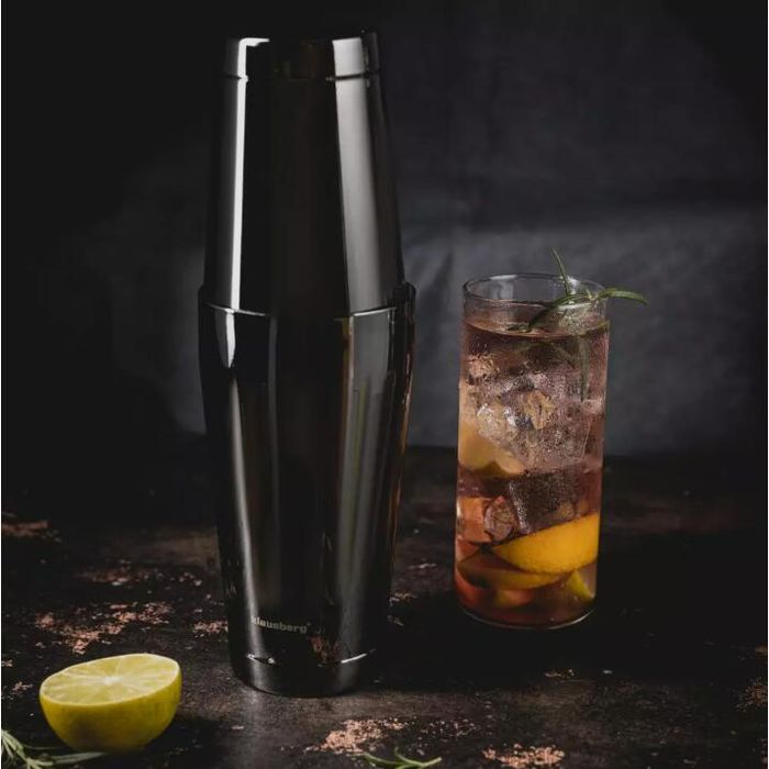 Shaker pentru bauturi si cocktailuri, din inox, 2 recipiente 700 si