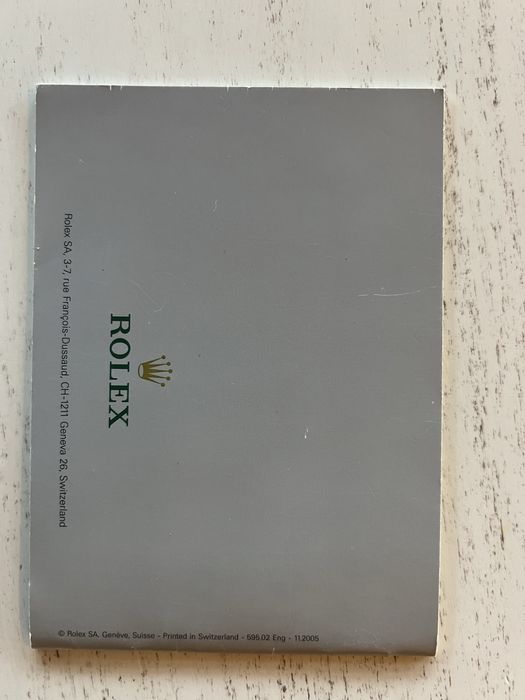 Rolex Gmt-Master 2005 Ролекс книжка/ упътване