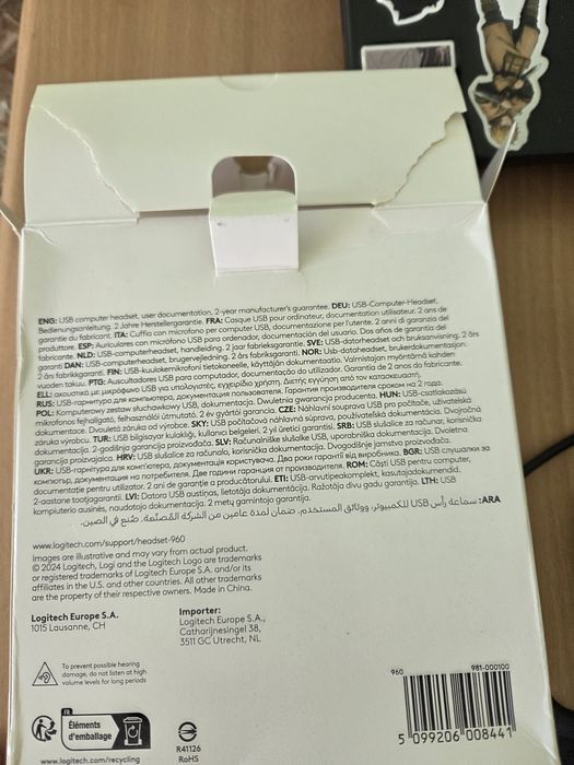 Наушники Logitech 960