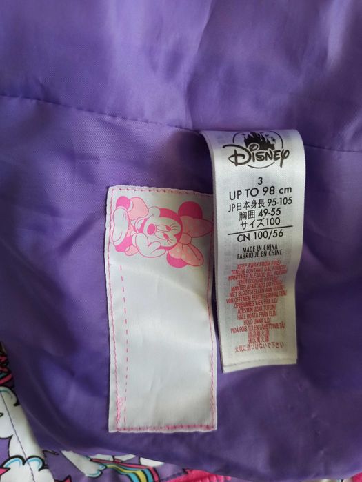 Geacă Minnie Mouse Disney, 3, 4 ani, 100 cm, primavara - toamna