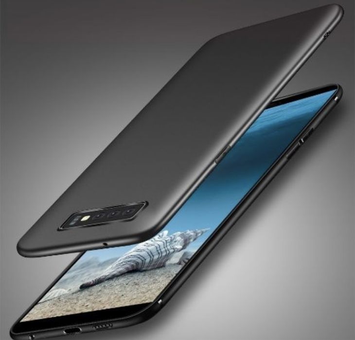 Samsung S8 S9 S10E S10 Plus Husa X CASE Ultra Slim Din Silicon Neagra