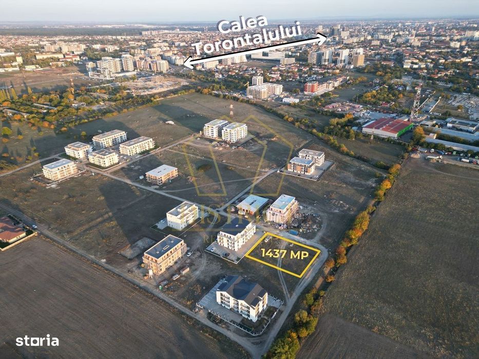 COM 0% Teren de bloc cu 22 de apartamente si utilitati | Torontalului