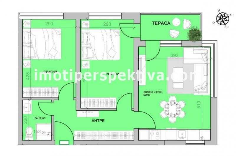 Продава се Тристаен апартамент в Пловдив, Христо Смирненски - 88 кв.м за 1508 €/кв.м - Снимка #10