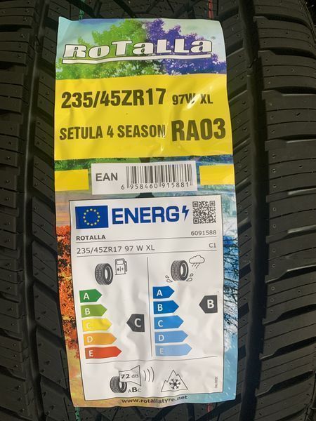 Нови всесезонни гуми ROTALLA SETULA 4 SEASON 235/45R17 97W XL БОРД