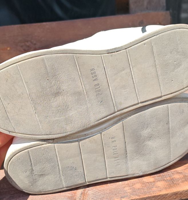 Мужские белые кеды U.S. Polo Assn.