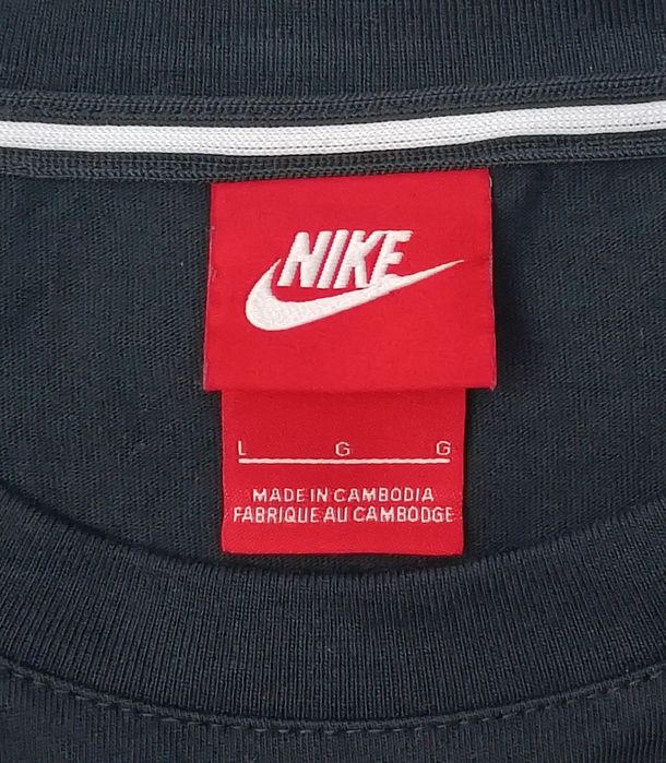 Nike Big Logo Shirt оригинална тениска L Найк памук спорт фланелка