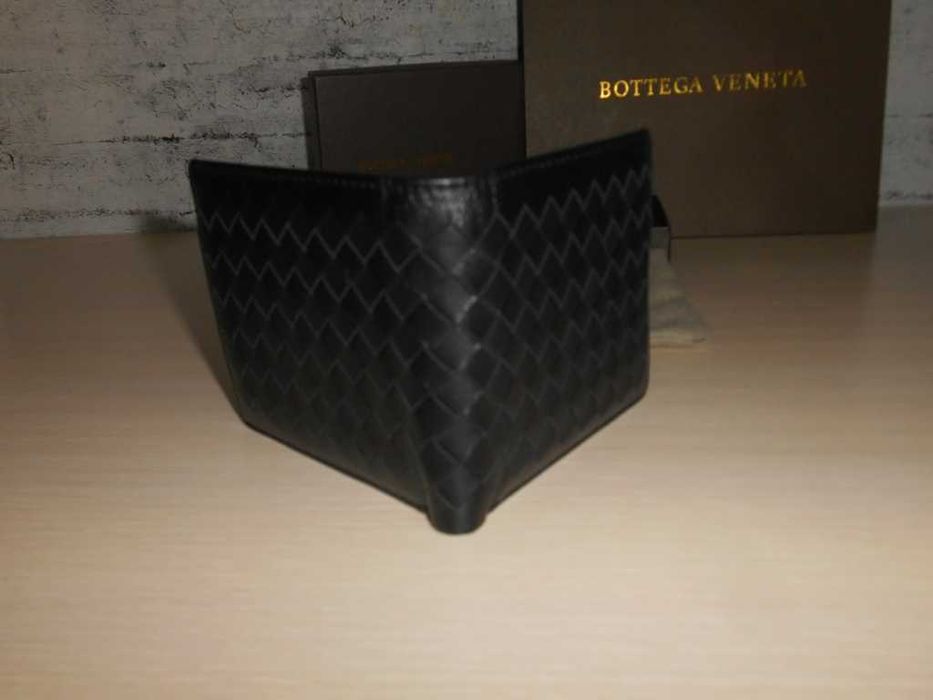 Мъжки портфейл Bottega Veneta естествена кожа