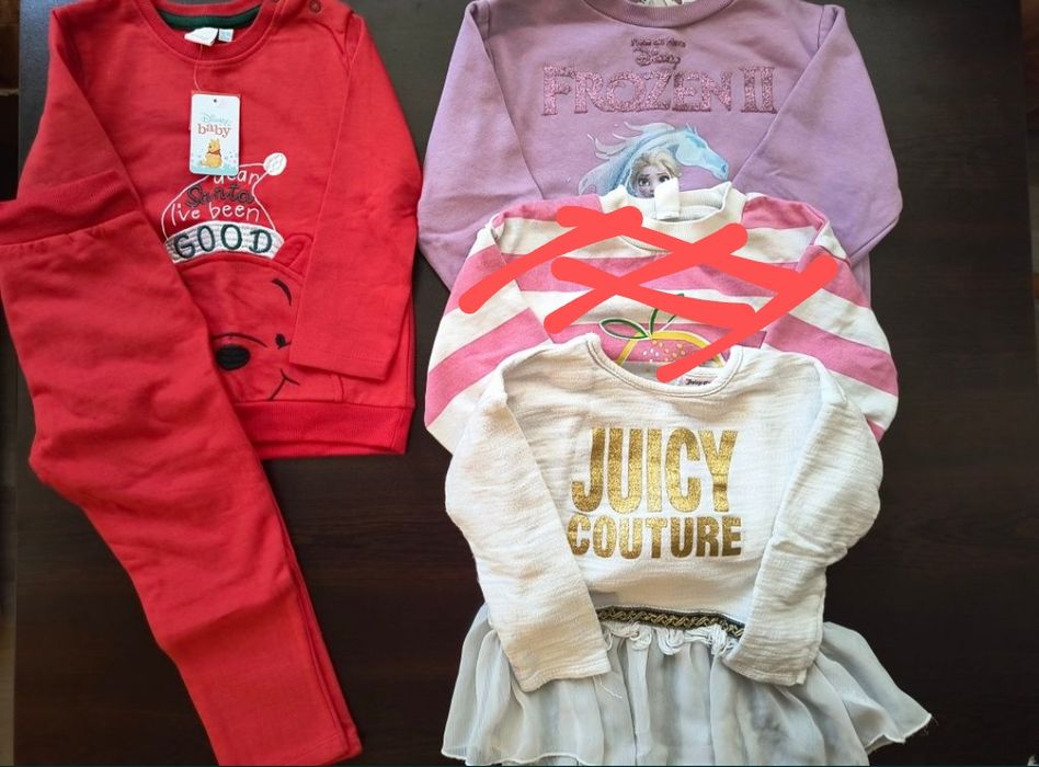 Лот дрешки за момиченце 2-3г.