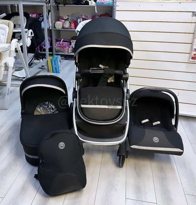 Детская коляска 3в1 Ining Baby G800 от рождения до 3 лет