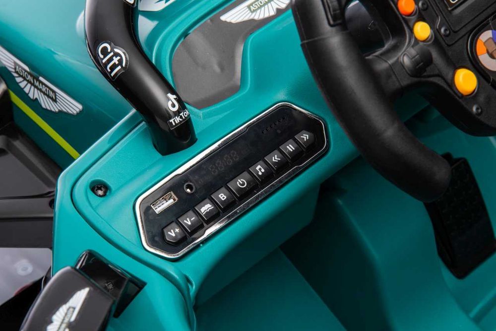 Лицензиран Акумулаторен Детски Булид F1 Aston Martin Cognizant Aramco