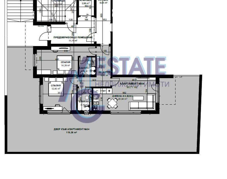 Продава се Тристаен апартамент в Царево - 91 кв.м за 915 €/кв.м - Снимка #2