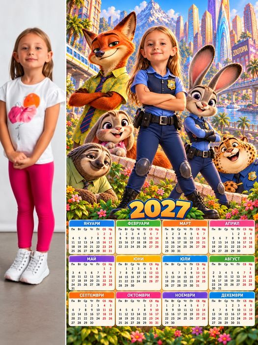 Персонализирани календари 2027 със снимка – А4, А3, А3+