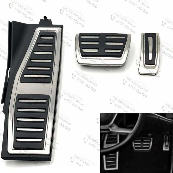 Set pedale inox Audi A8 D5 transmisie automata 2018 - 2024
