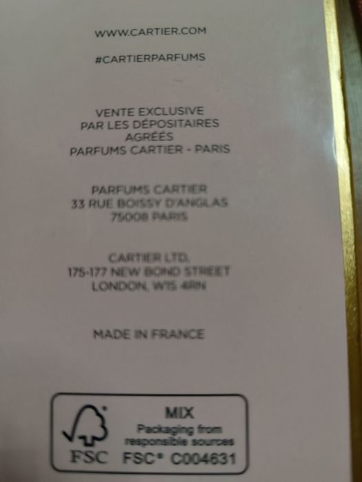 Parfum Cartier Baider Vole original