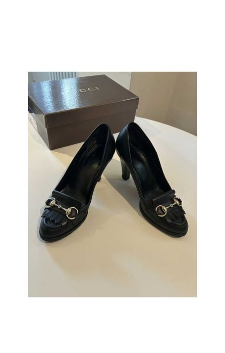 Gucci horsebit heels обувки