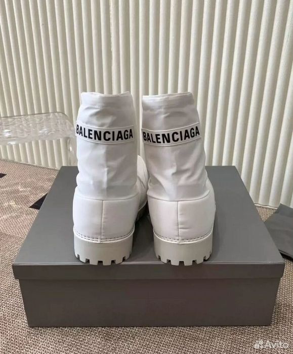 Balenciaga Alaska Boots White