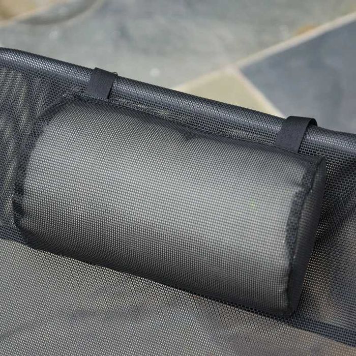 Сгъваем шезлонг Outsunny с облегалка за глава, регулируем с 5 позиции