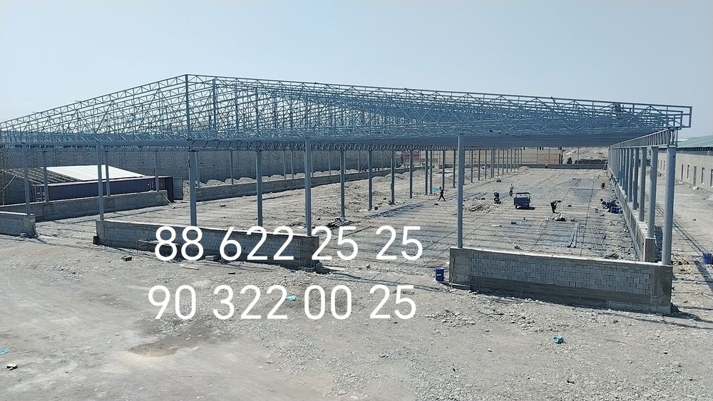 Контейнер профилларидан Навес, Том ва  Омборхоналар курамиз