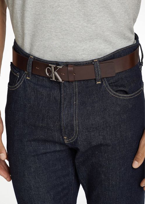 Calvin Klein Jeans Leather Belt  ОРИГИНАЛ колан естествена кожа 95см