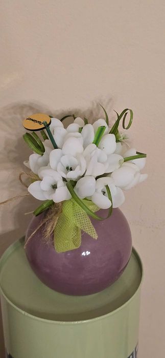 Букет кокичета от сапун