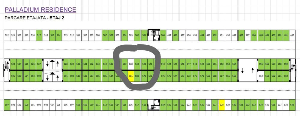 Parcare Palladium Residence  etaj 2A