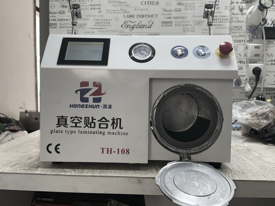 Машина за смяна на стъкла на GSM с вграден компресор/вакуум помпа