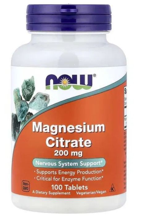 Магния малат, NOW MAGNESIUM MALATE 1000 мг, 120 таблеток, магний цитра