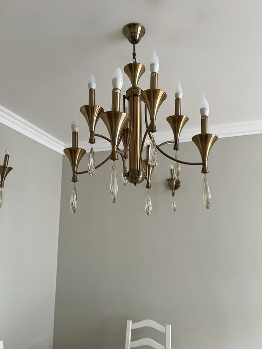 Люстра,бра(2шт.)